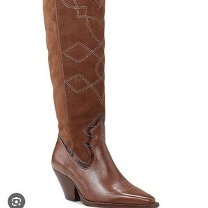Vince Camuto Brown Cowgirl Boots